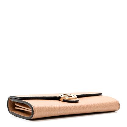 Gucci Dollar Calfskin Interlocking G Continental Wallet Camelia 4 of 7