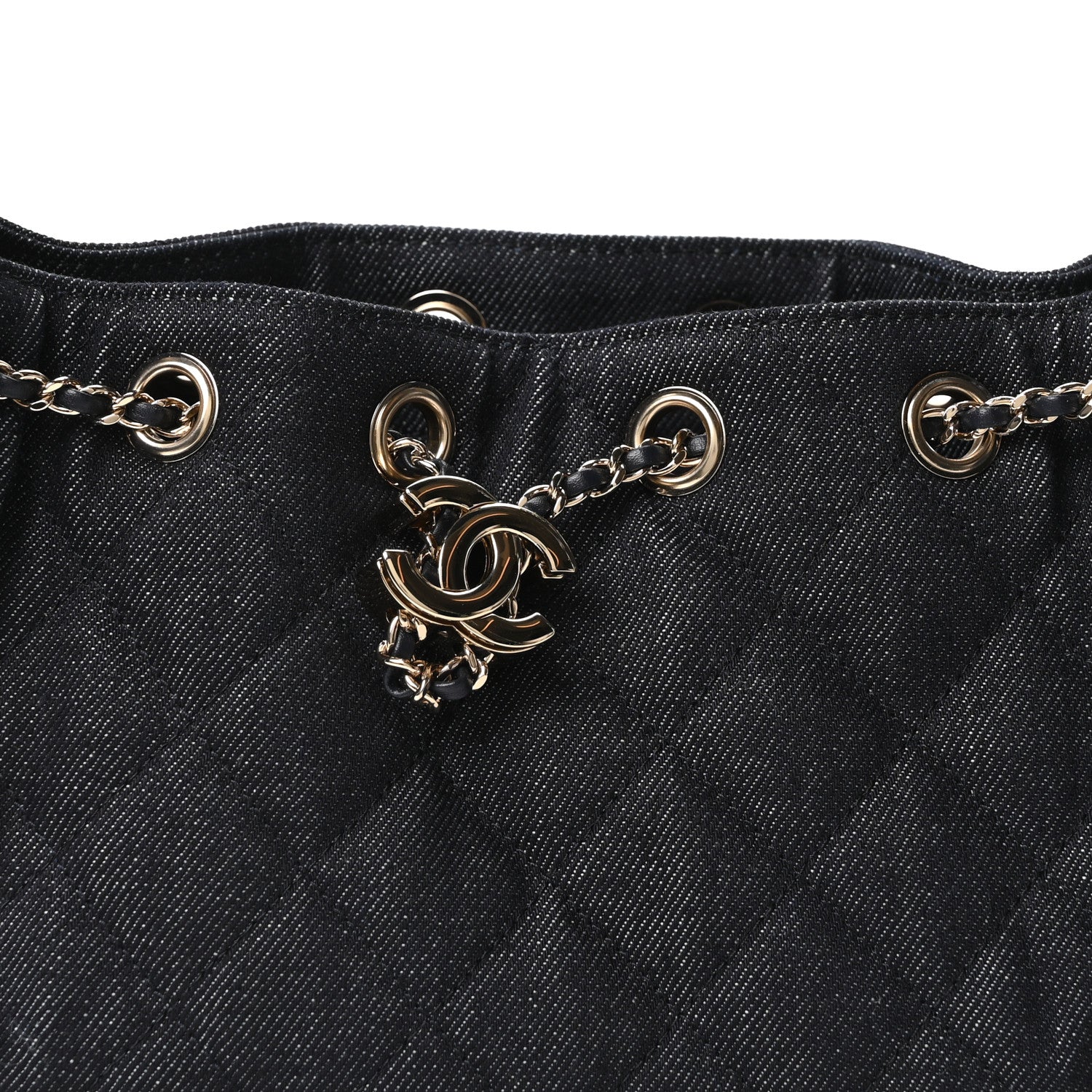 Chanel Denim Quilted Mini Chanel 25 Handbag Dark Blue 8 of 11