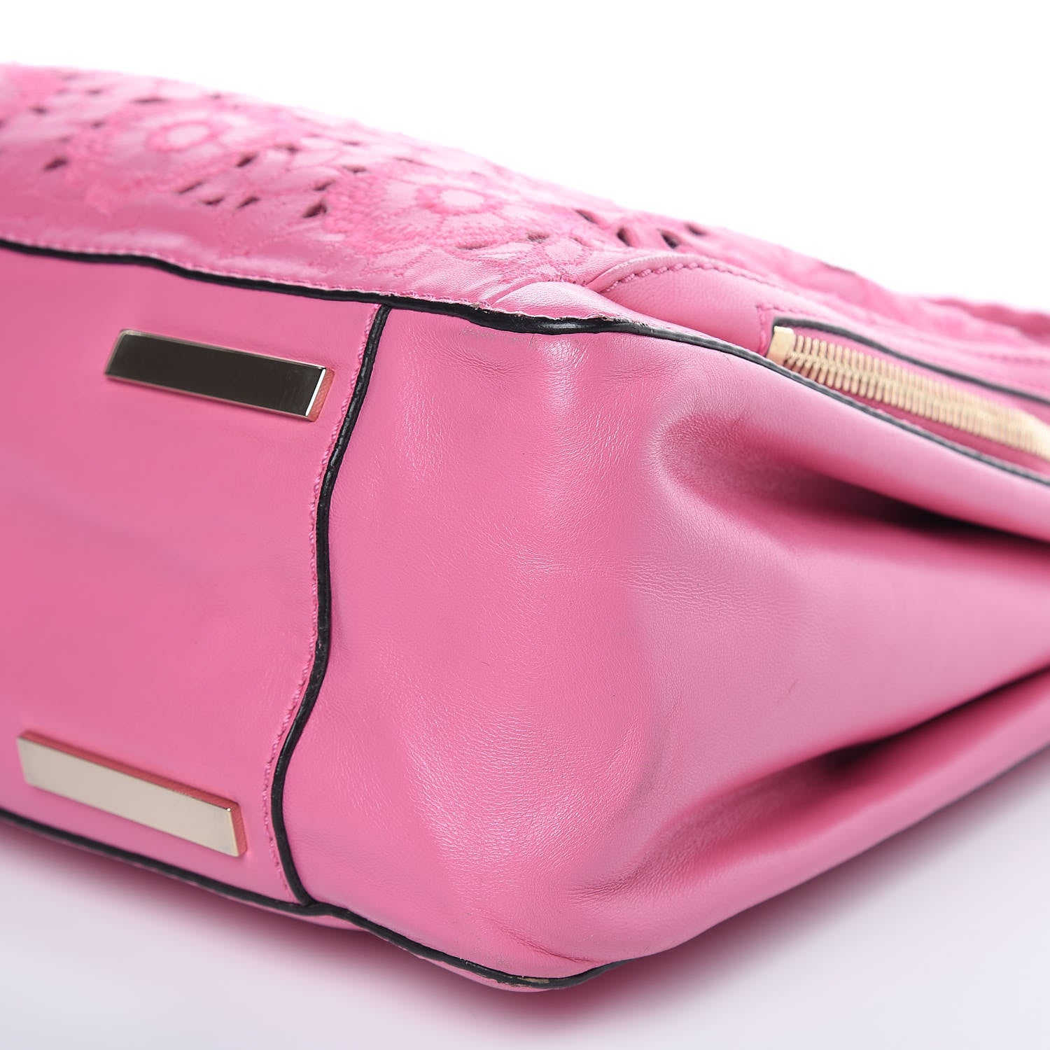 Valentino Garavani Vitello Lace Demetra Satchel Pink 9 of 17