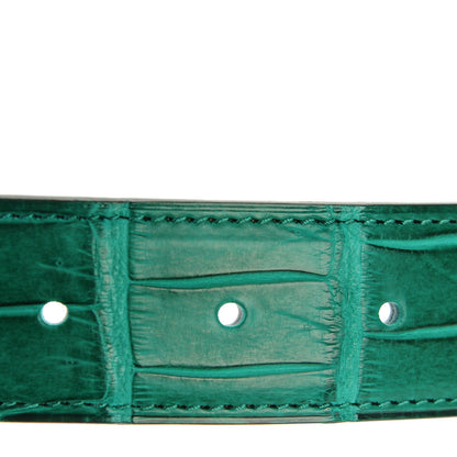 Hermes Matte Porosus Crocodile 32mm H Belt 90 Malachite 5 of 7
