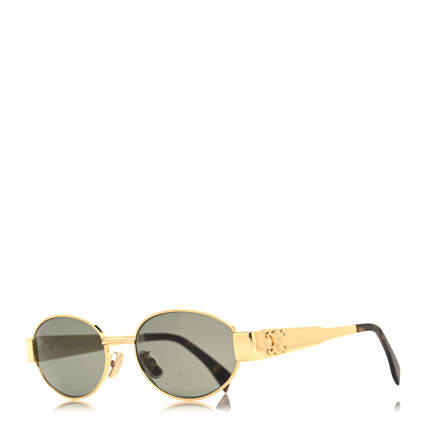 Metal Triomphe 01 Sunglasses CL40235U Gold Green