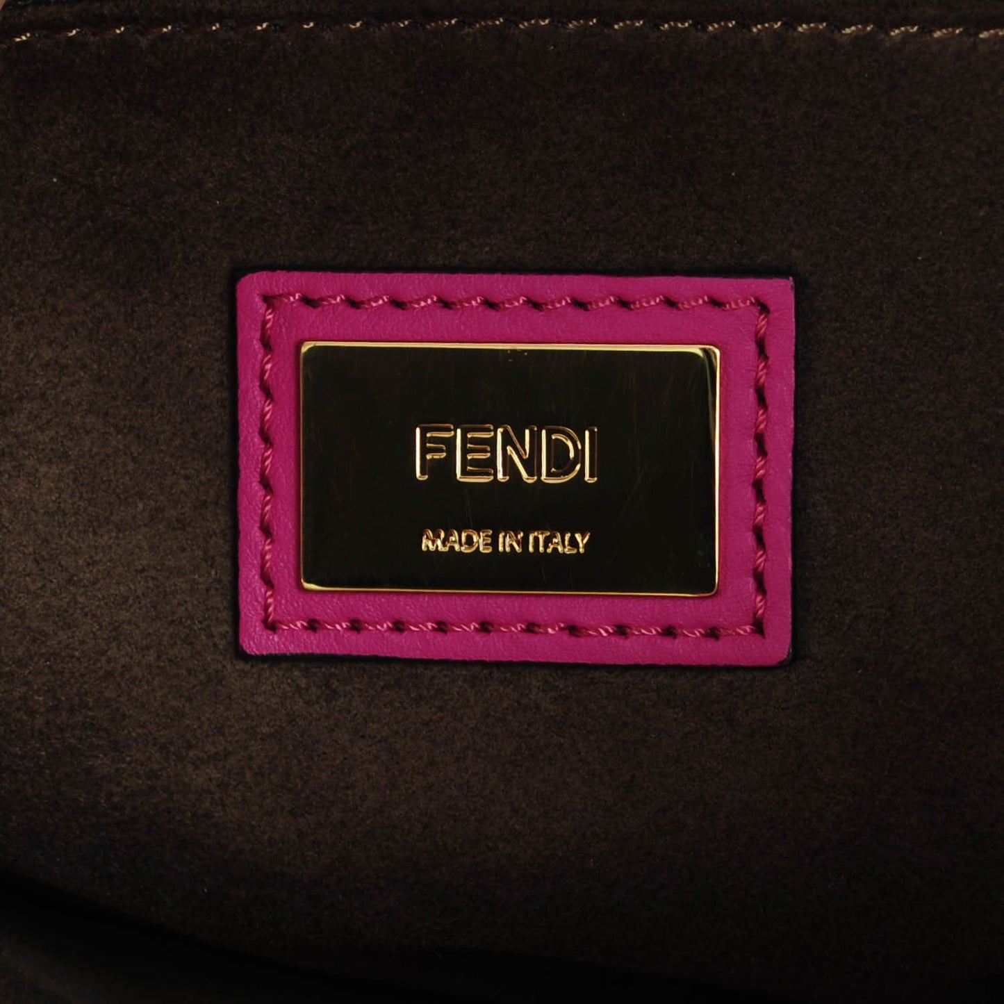 Vitello Seta Medium Peekaboo Iconic Satchel Magenta