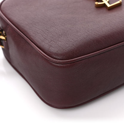Saint Laurent Lambskin Monogram Lou Camera Bag Burgundy 10 of 10