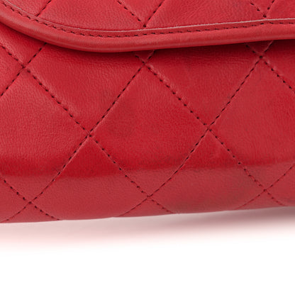 Chanel Lambskin Quilted Small Single Flap Red 11 of 12