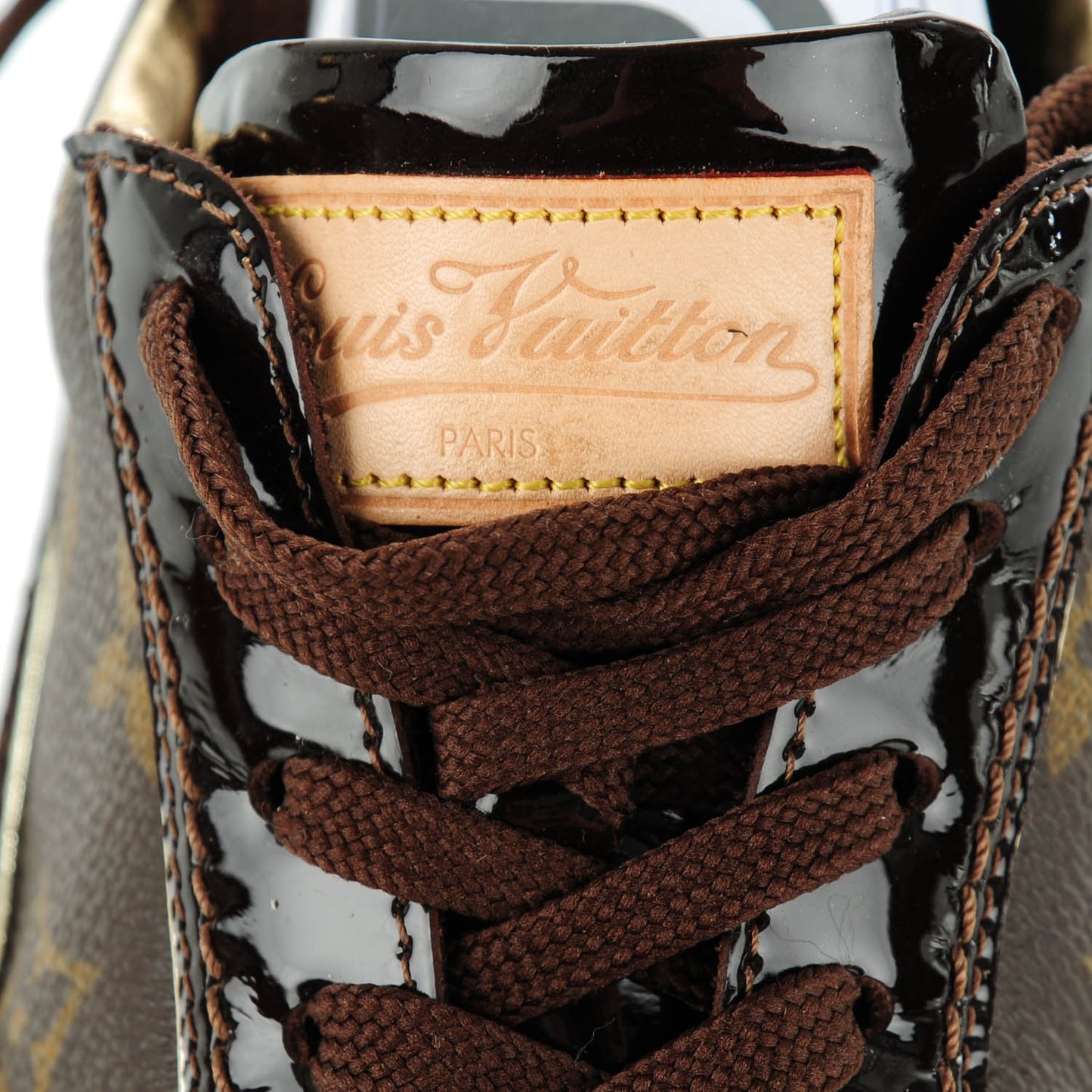 Patent Monogram Globe Trotter Sneakers 39.5