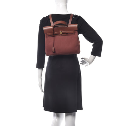 Hermes Toile Vache Hunter Herbag 30 PM Backpack Havane 2 of 17
