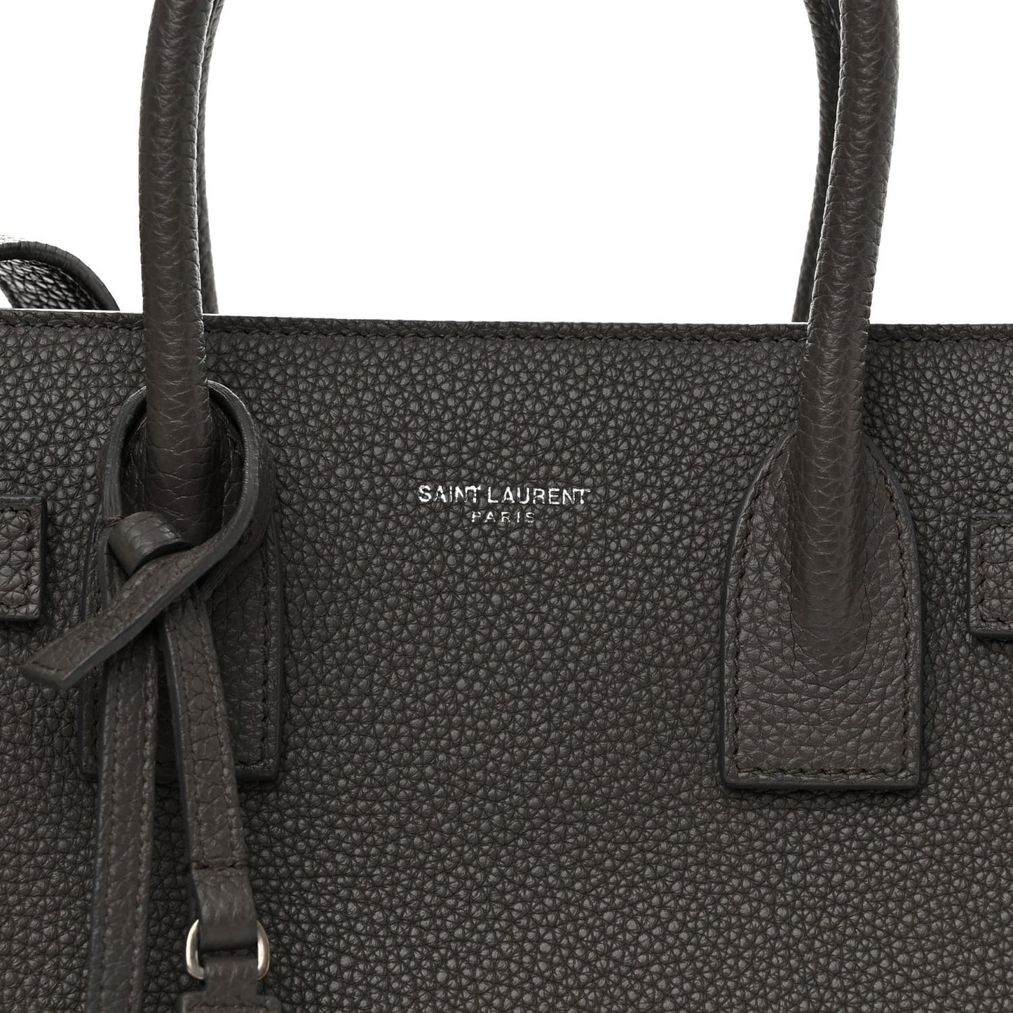 Grained Calfskin Baby Sac De Jour Souple Fog
