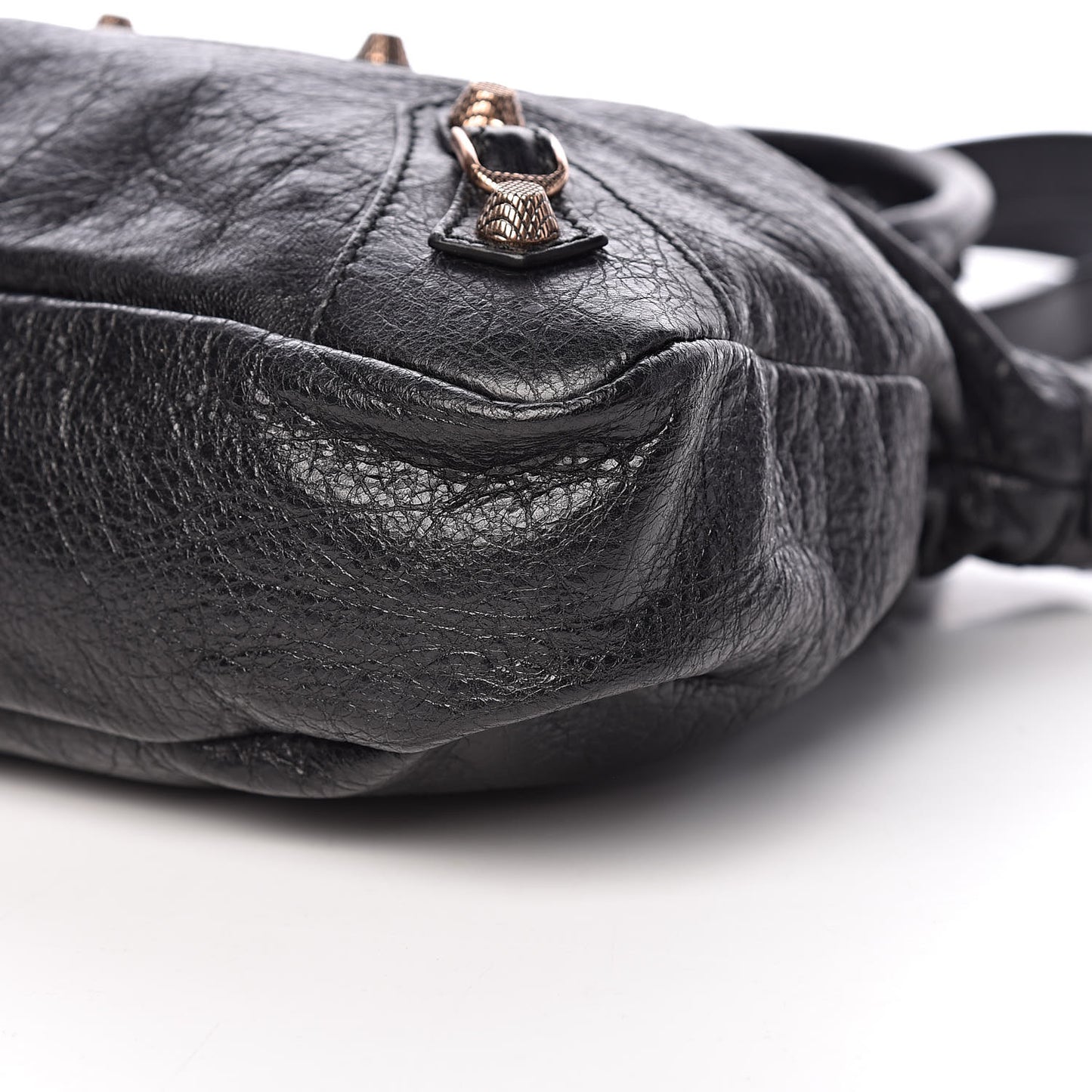 Agneau Giant 12 Rose Gold Hardware Town Black