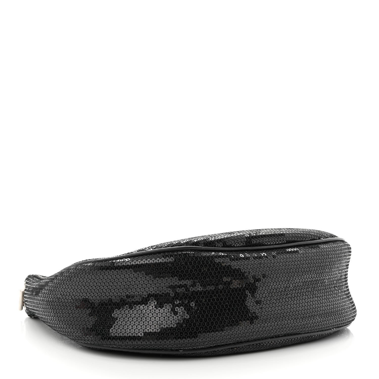 Celine Sequin Medium Chain Ava Shoulder Bag Black 4 of 9