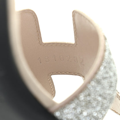 Hermes Suede Goatskin Crystal Oasis Sandals 38 8 of 11