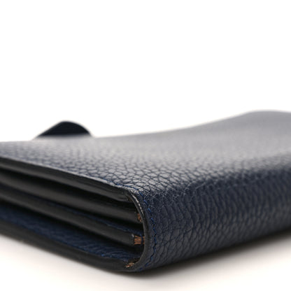 Louis Vuitton Taurillon Comete Wallet Blue Marine 7 of 8