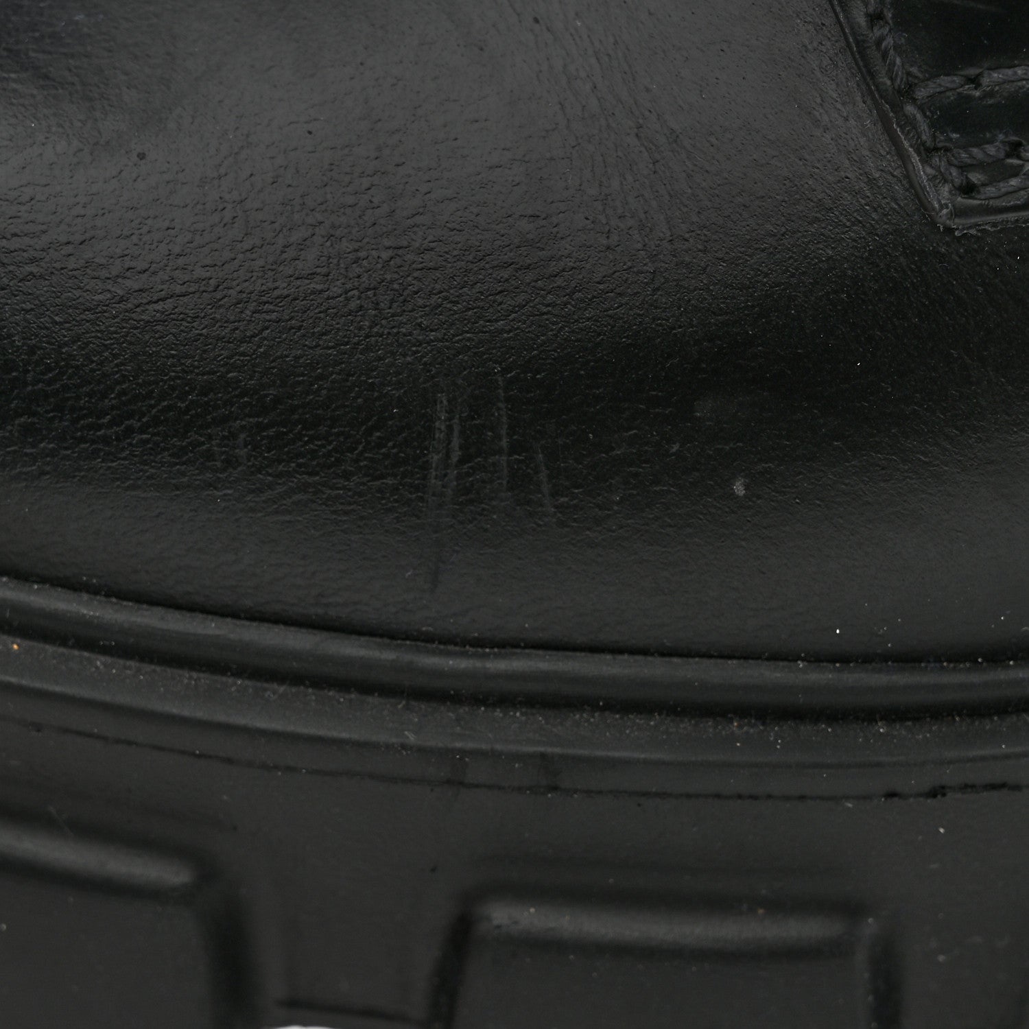 Prada Spazzolato Rois Re-Nylon Metal Triangle Logo Mens Monolith Pouch Pocket 60mm Combat Boots 7 Black 11 of 15