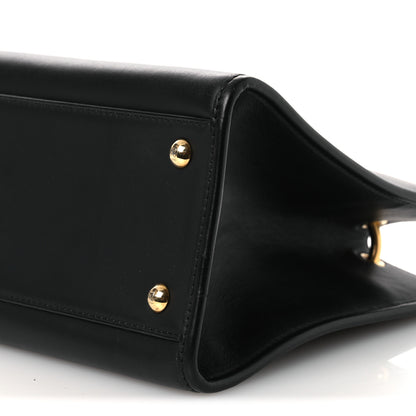Fendi Vitello Century F is Fendi FF 1974 Embossed Small Runaway Satchel Black Maya 11 of 14