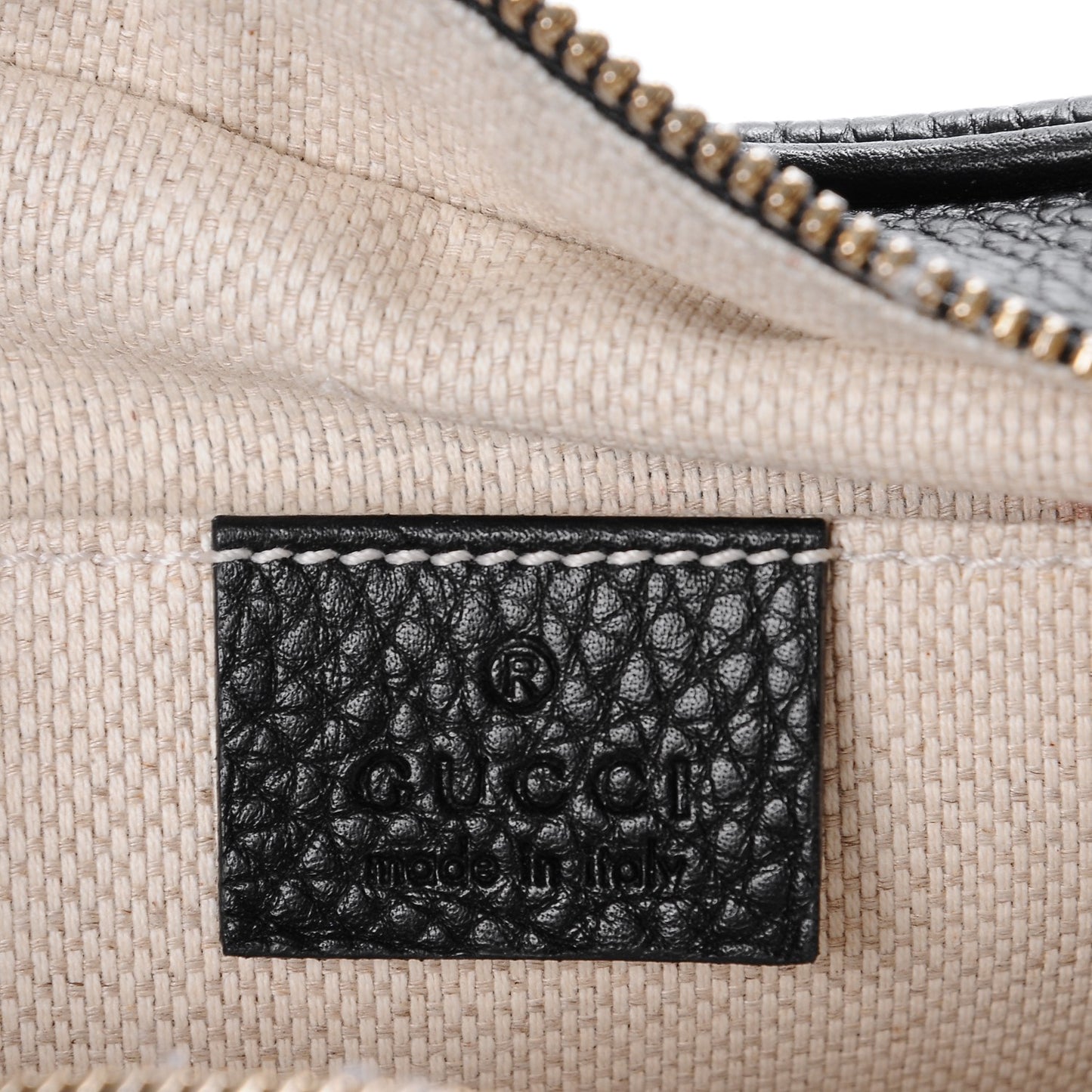 Pebbled Calfskin Small Soho Disco Bag Black