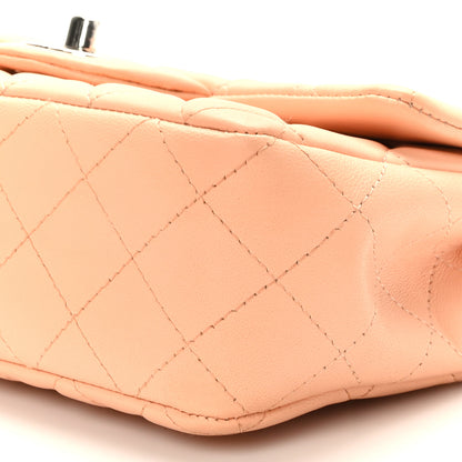 Chanel Lambskin Quilted Mini Rectangular Flap Light Pink 9 of 9