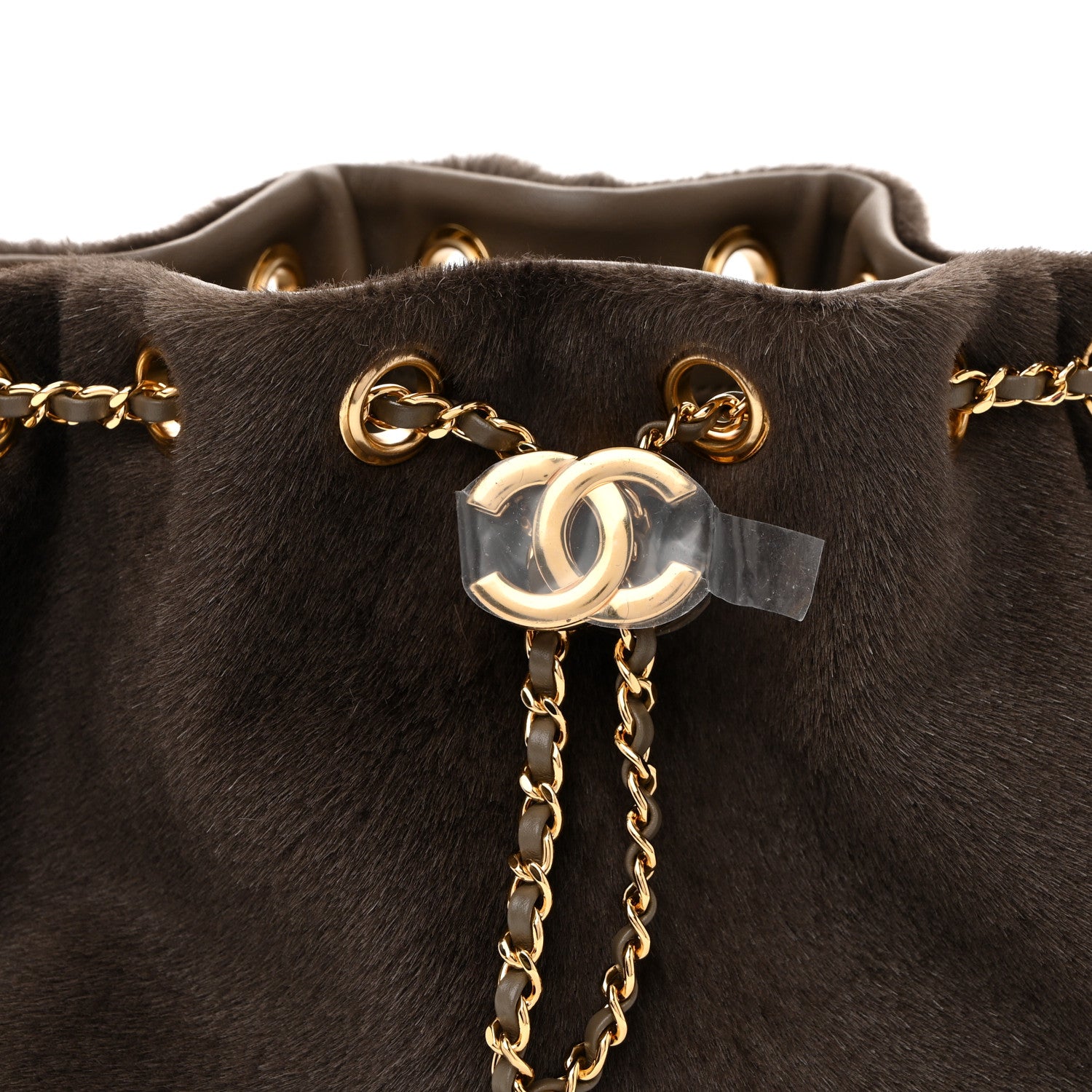 Chanel Pony Hair Mini Chanel 25 Handbag Dark Khaki 8 of 11