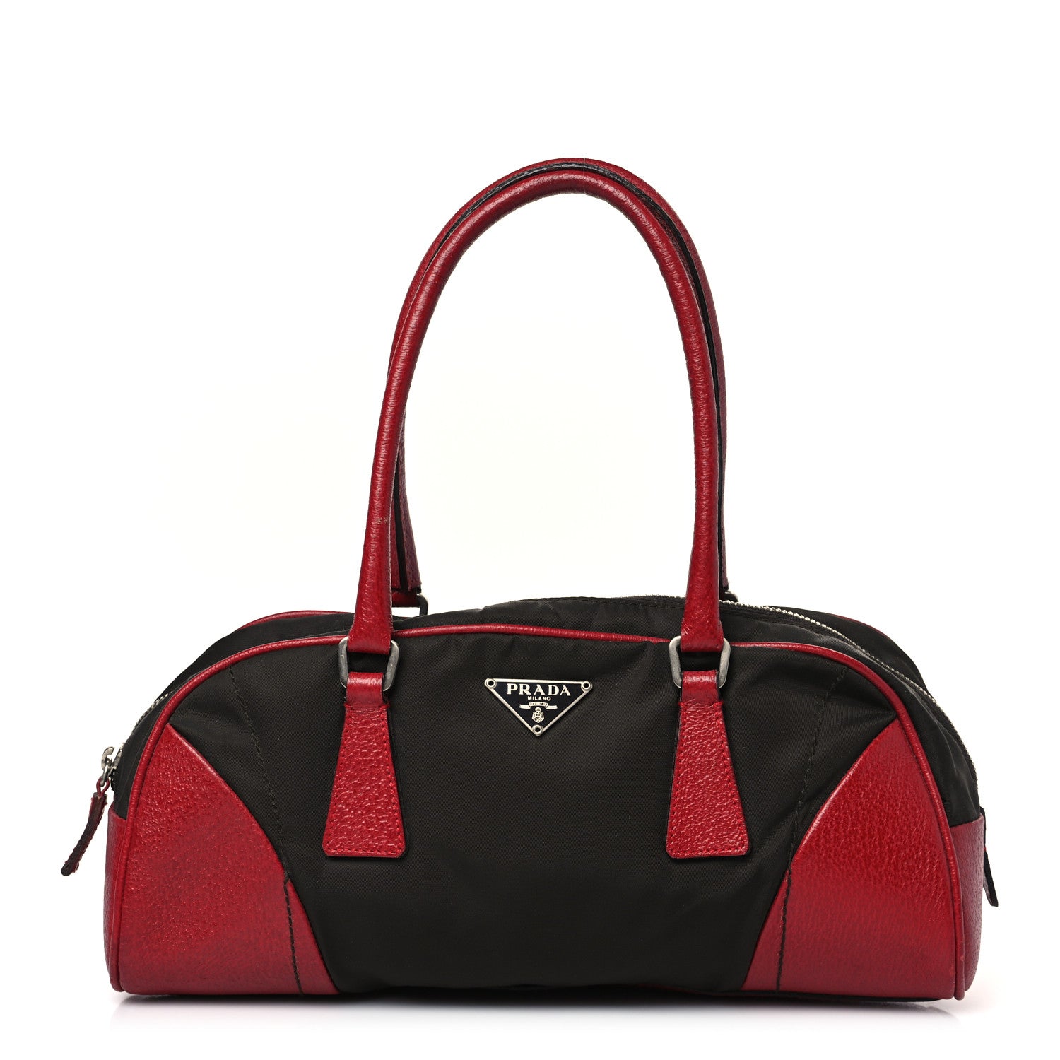 Prada Nylon Cinghiale Bowler Moro Rubino 1 of 11