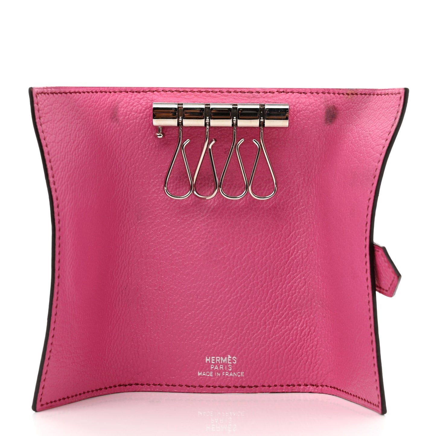 Ostrich Bearn Multicles 4 Key Holder Fuchsia
