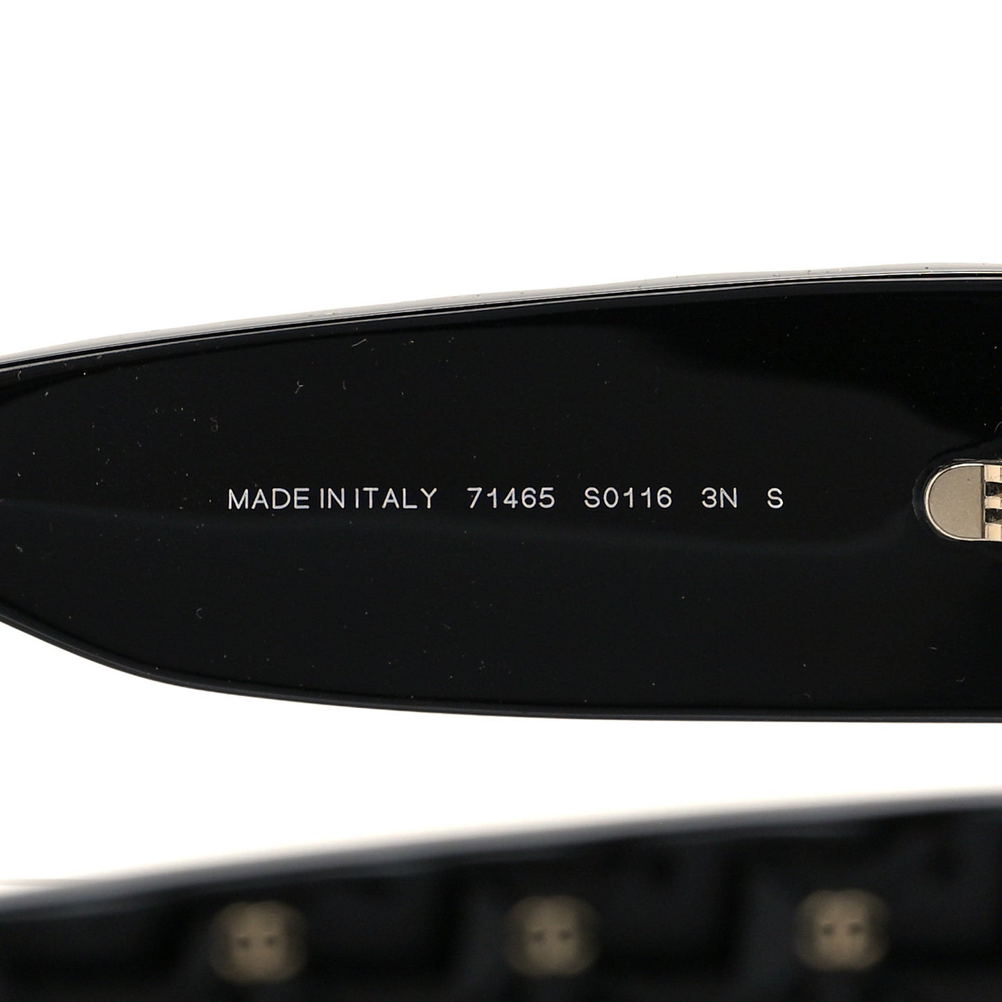 Acetate Quilted CC Pilot Sunglasses 71465 Black