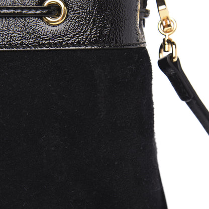 Gucci Suede Patent Web Small Ophidia Bucket Bag Black 10 of 10