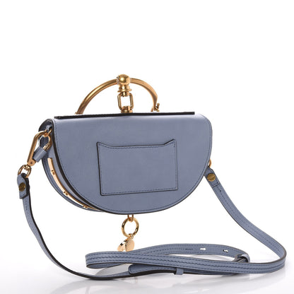 Chloe Calfskin Small Nile Bracelet Minaudiere Bag Washed Blue 3 of 9