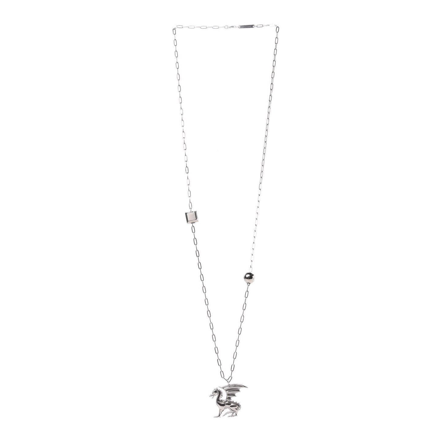 Palladium Talismans Dragon Aile Pendant Necklace