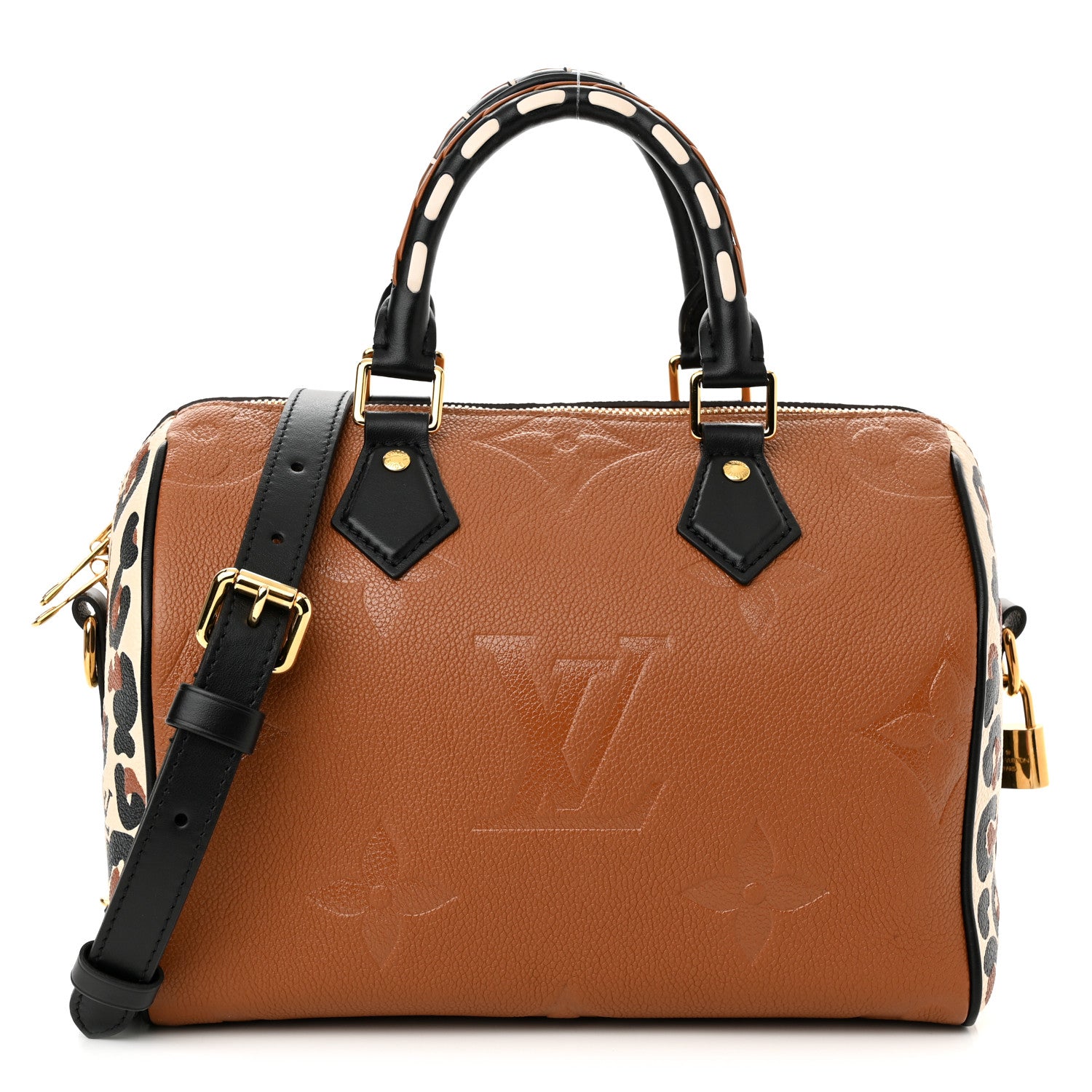 Louis Vuitton Empreinte Monogram Giant Wild At Heart Speedy Bandouliere 25 Caramel 1 of 10