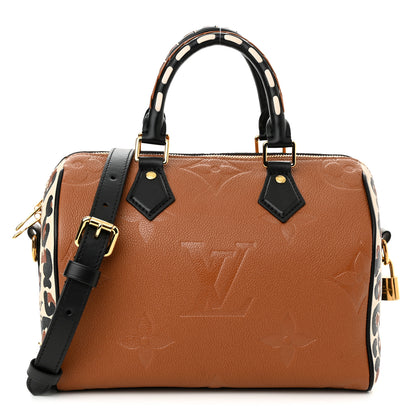 Louis Vuitton Empreinte Monogram Giant Wild At Heart Speedy Bandouliere 25 Caramel 1 of 10