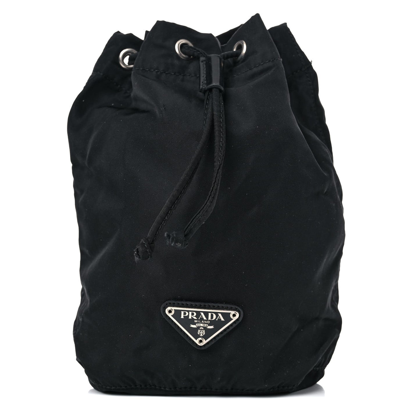 Nylon Vela Drawstring Pouch Black