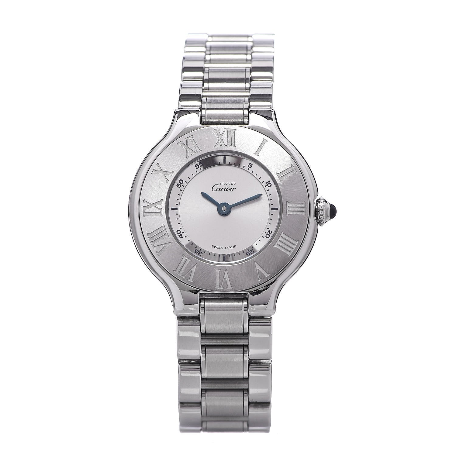 Cartier Stainless Steel 28mm Must De 21 Quartz Watch 1 of 9