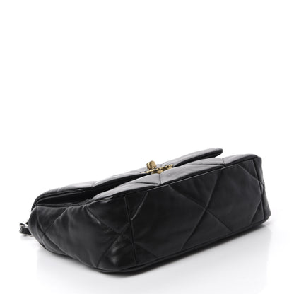 Chanel Lambskin Quilted Medium 19 Flap Black 4 of 10