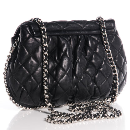 Chanel Washed Lambskin Chain Around Medium Messenger Black 3 of 8