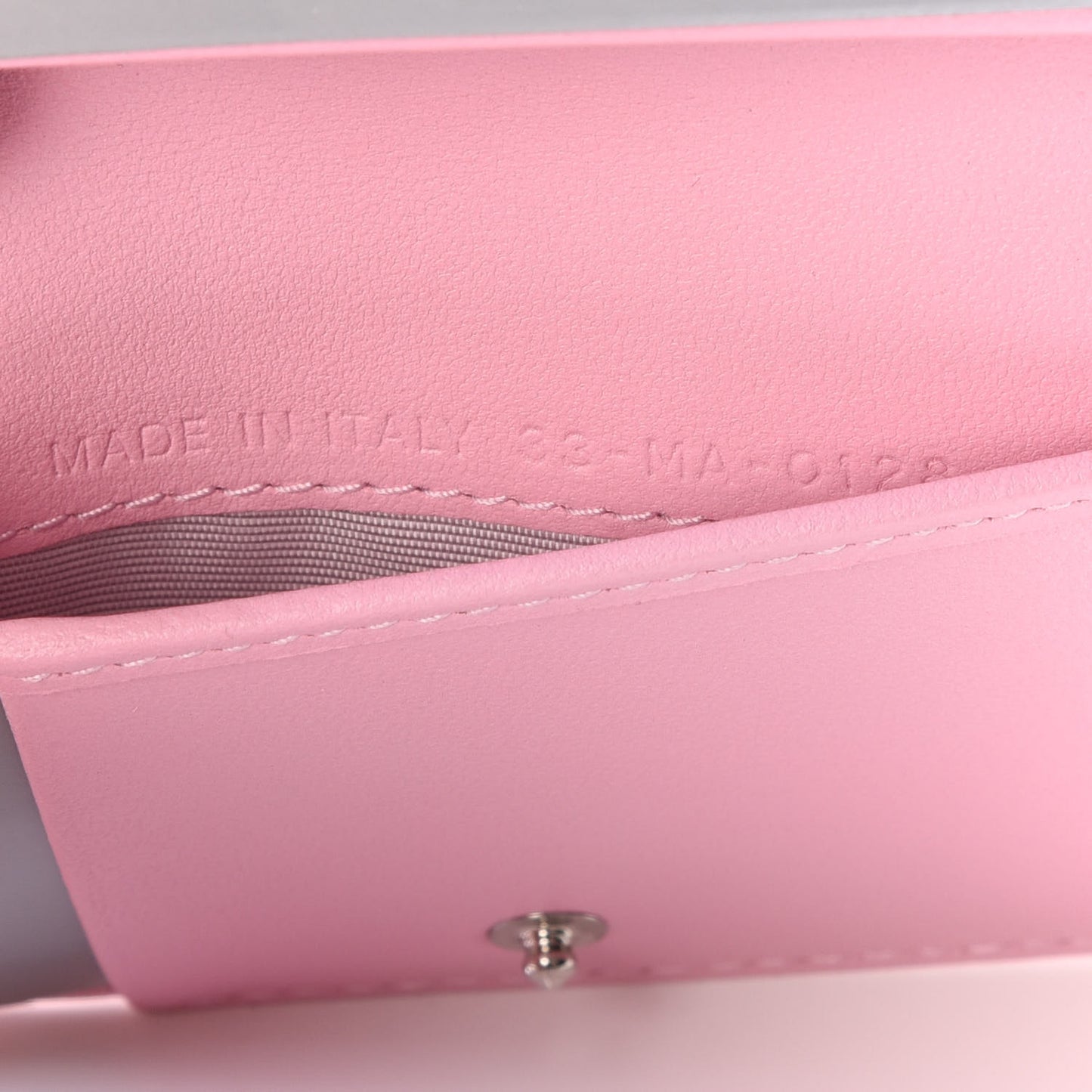 Lambskin Cannage Bi-Color Small Lady Dior Flap Card Holder Black Pink