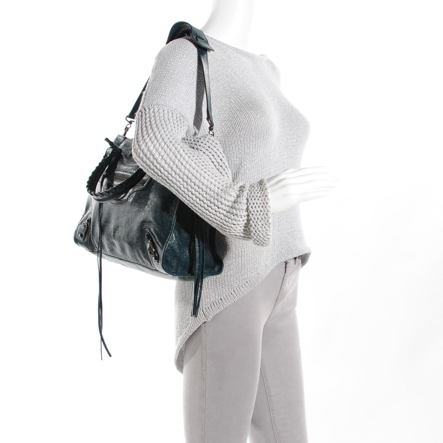 Balenciaga Agneau Classic Hardware City Vert Pinede 6 of 13