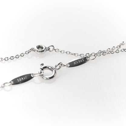 Tiffany Sterling Silver Diamond .03ct Elsa Peretti Diamonds by the Yard Bracelet 4 of 7