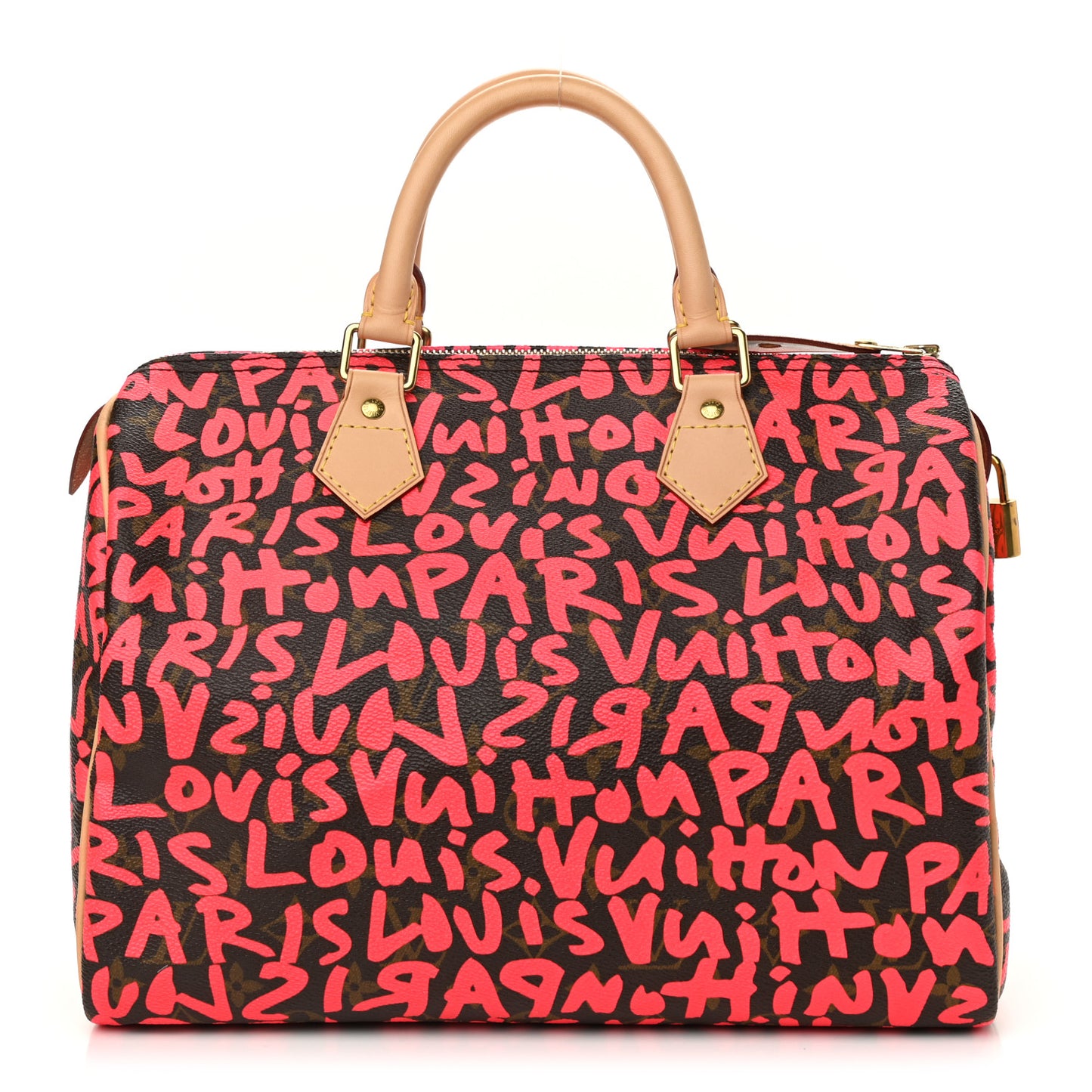 Monogram Graffiti Speedy 30 Fuchsia