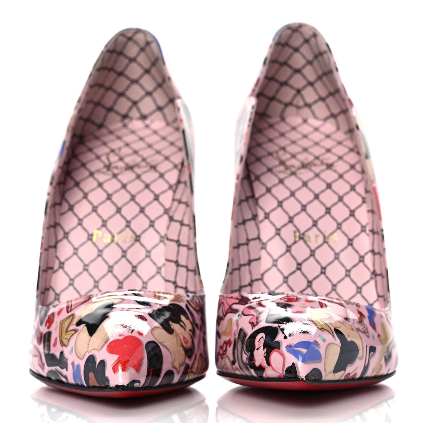 Patent Bored Lin Resille Hot Chick 100 Pumps 37 Poupee Multicolor