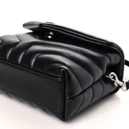 Saint Laurent Calfskin Y Quilted Monogram Toy Loulou Crossbody Bag Black 9 of 9