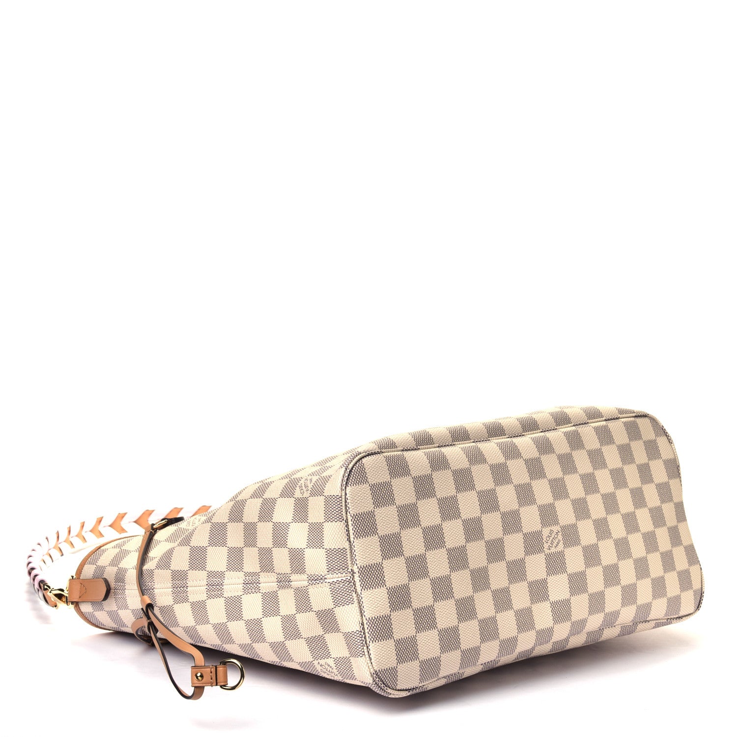 Louis Vuitton Damier Azur Braided Neverfull MM Pink 3 of 5