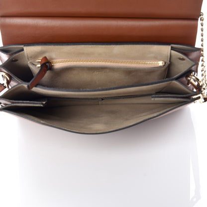 Chloe Suede Calfskin Medium Faye Shoulder Bag Tobacco 7 of 9