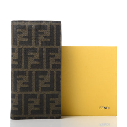 Fendi Zucca Spalmati Vertical Wallet Tobacco Cioccolato 8 of 8