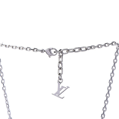 Louis Vuitton Swarovski Gamble Short Necklace Silver 5 of 5