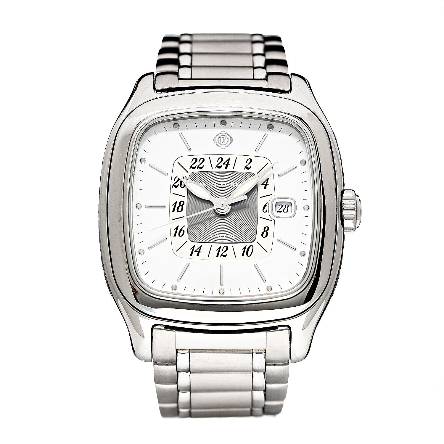 David Yurman Stainless Steel 41mm Thoroughbred GMT Automatic Watch 1 of 6