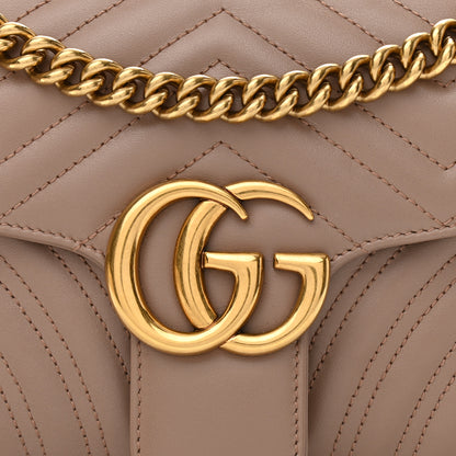 Gucci Calfskin Matelasse Small GG Marmont Shoulder Bag Porcelain Rose 8 of 12