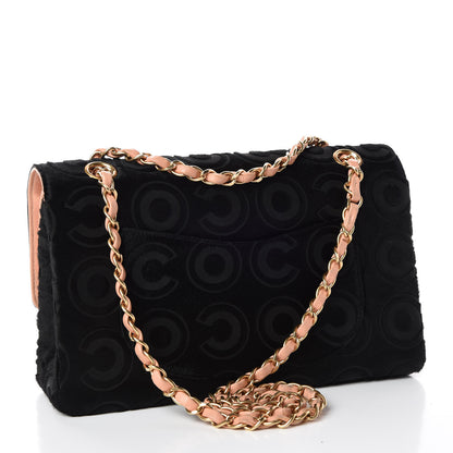 Chanel Pony Hair Medium CocoDouble Flap Black Rose 3 of 13