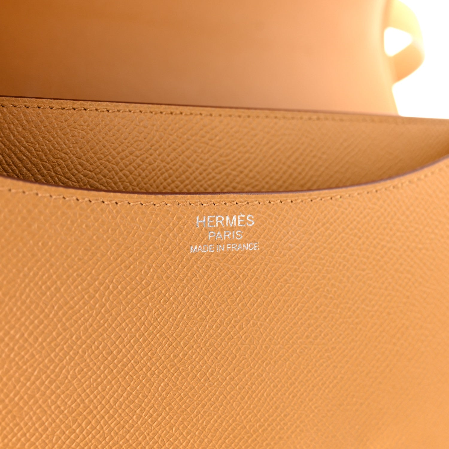Hermes Epsom Enamel Constance 24 Sesame Lime 6 of 11