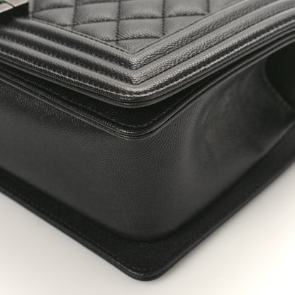 Chanel Caviar Quilted Medium Boy Flap So Black 9 of 9