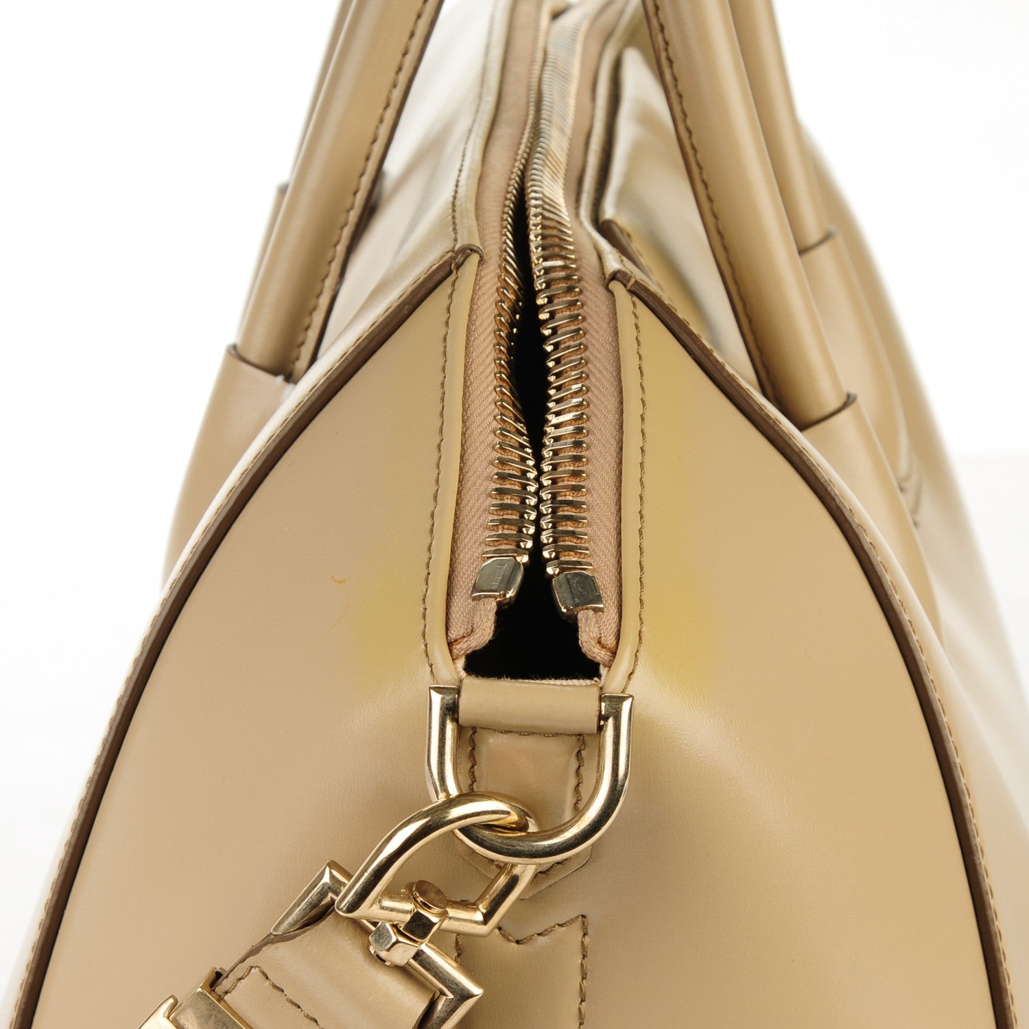 Givenchy Shiny Lord Calfskin Medium Antigona Dark Beige 8 of 12