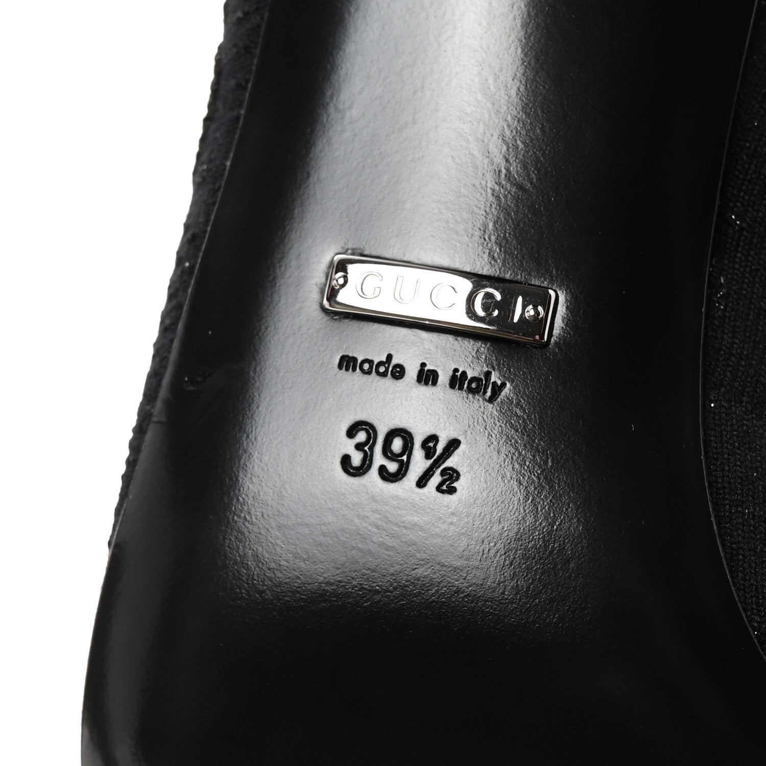 Gucci Technical Jersey Knit GG Monogram Square G 75mm Ankle Boots 39.5 Black 7 of 8