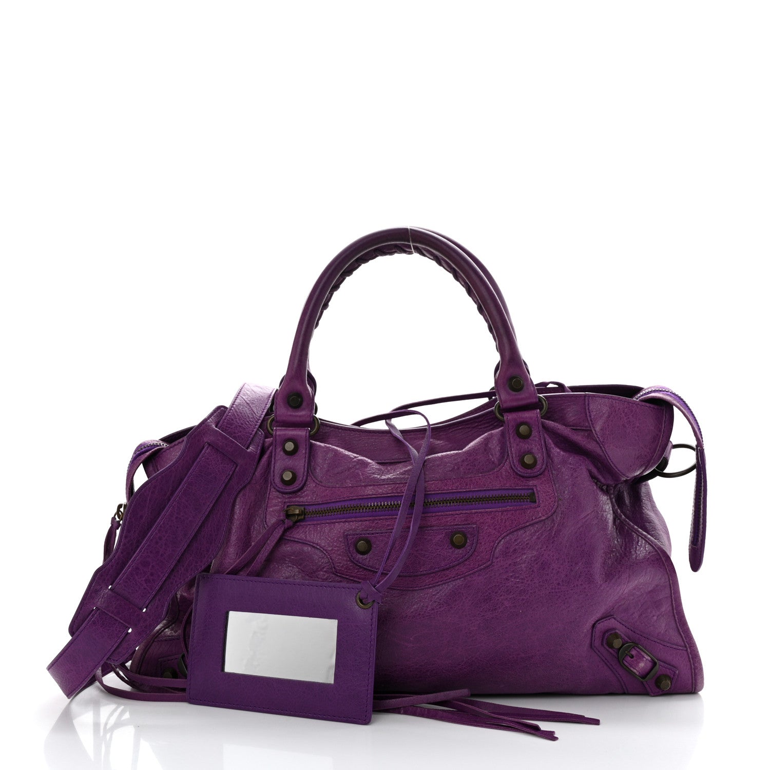 Balenciaga Agneau Classic Hardware City Ultraviolet 2 of 15